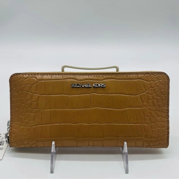 Michael Kors Large Continental Wallet Wristlet Leather - Picture 1 of 10